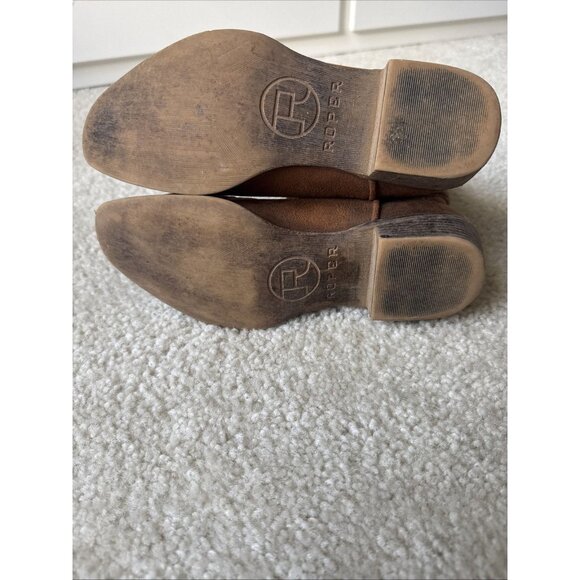 Roper Western Boots Juliet Floral Tan Girls Size 2 09-017-1566-2487 TA - Picture 8 of 9